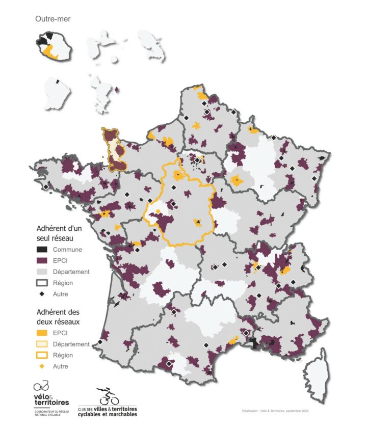 CARTE Réseau vélo et marche